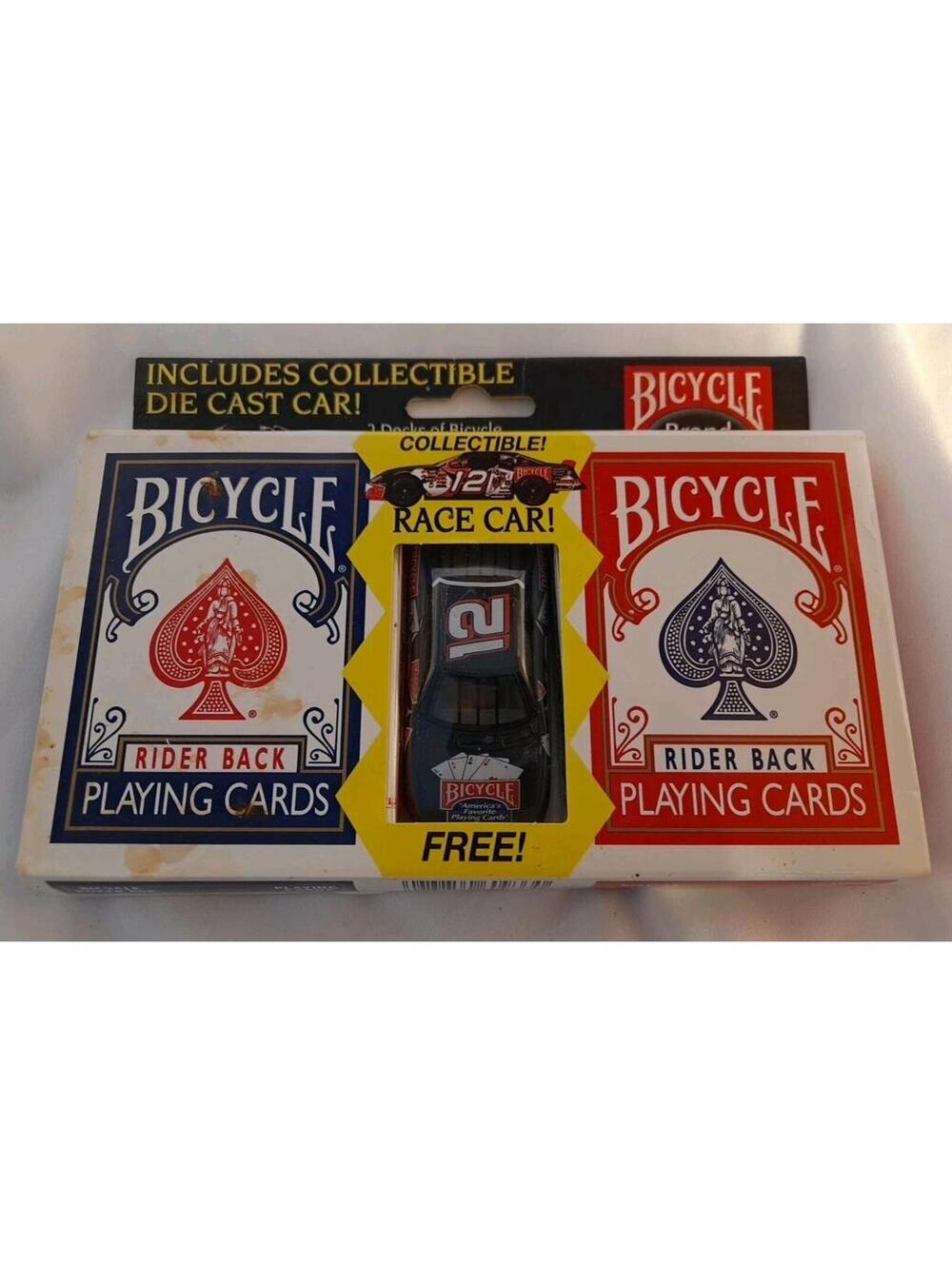 Bicycle Special Value Rider Back 2-Deck Set Playing Cards with Die Cast Car